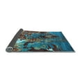 thumbnail image 2 of Ahgly Company Indoor Rectangle Oriental Light Blue Industrial Area Rugs, 7' x 10', 2 of 4