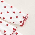 thumbnail image 6 of Vividxx Toddler Girl Dress Heart Print Long Sleeve Dresses Fall Stylish Knit Dress Kids Casual Cute Birthday Party 4-5 Years, 6 of 9