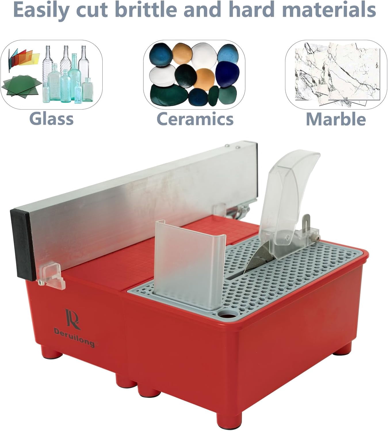 Trim Saw with diamond coated saw blade - Glass Bottle Cutter, Stone, Glass Cutting, Trimming, Sawing Machine for cutting glass and brittle hard materials cutting machine