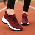 thumbnail image 5 of Hiigy Women's Sneaker Mesh Walking Shoes Air Cushion Waterproof Platform Socks Loafers Sports Shoes, 5 of 7