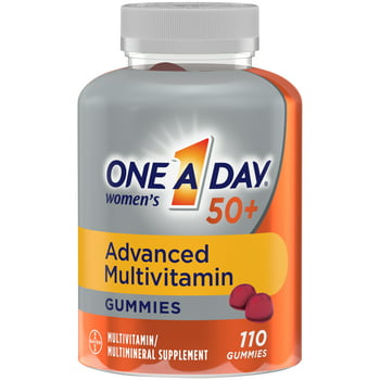 One A Day Women's 50+ Gummies Multi w/  and Brain Support, 110 Ct