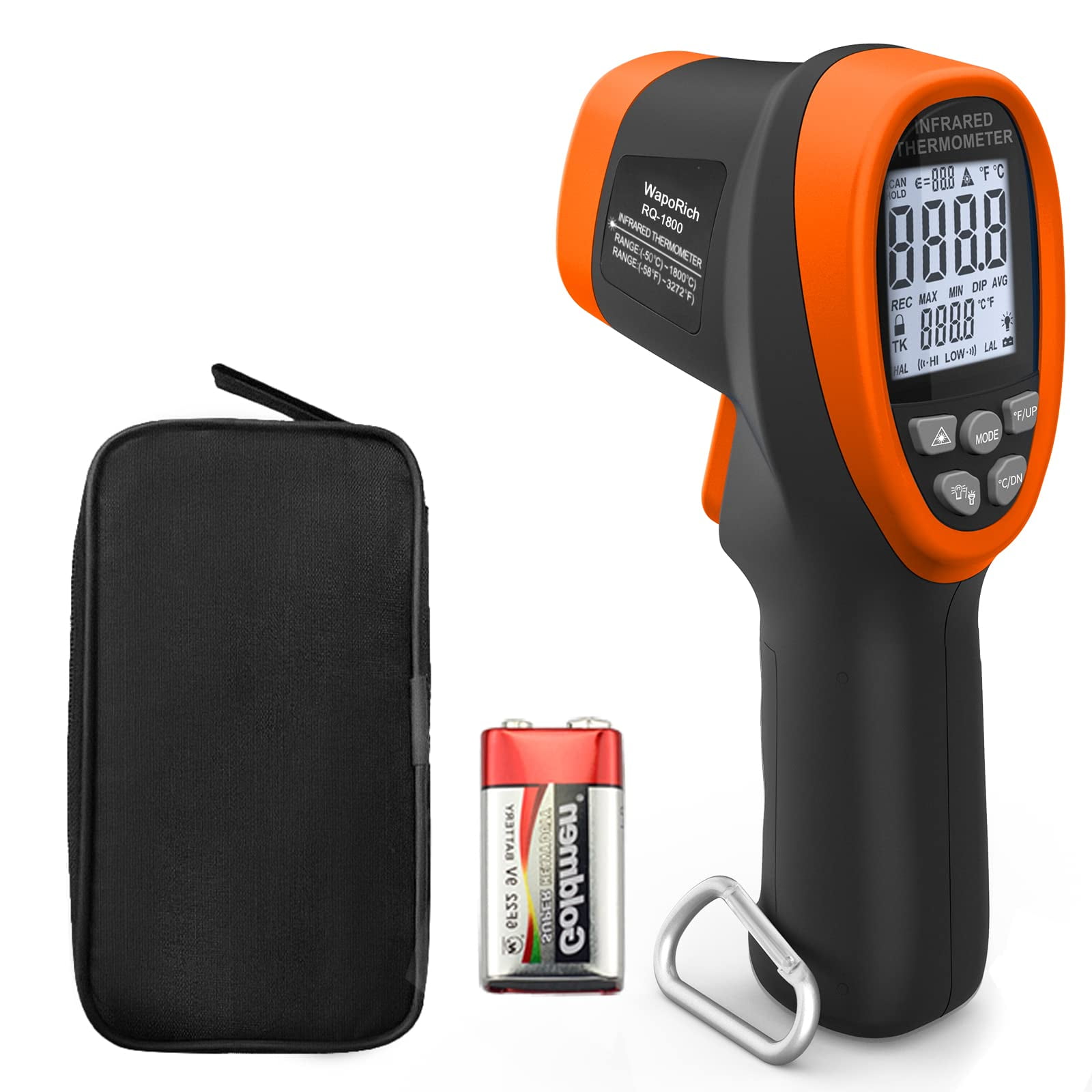 High Temperature Infrared Thermometer 501800℃(583272℉) Distance