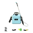 thumbnail image 4 of Cateissary Botellas pulverizadoras de 5 l/8 l, pulverizador a presión, pulverizador con bomba de agua, carga USB para el hombro, ideal para Jardín y Patio, 4 of 6