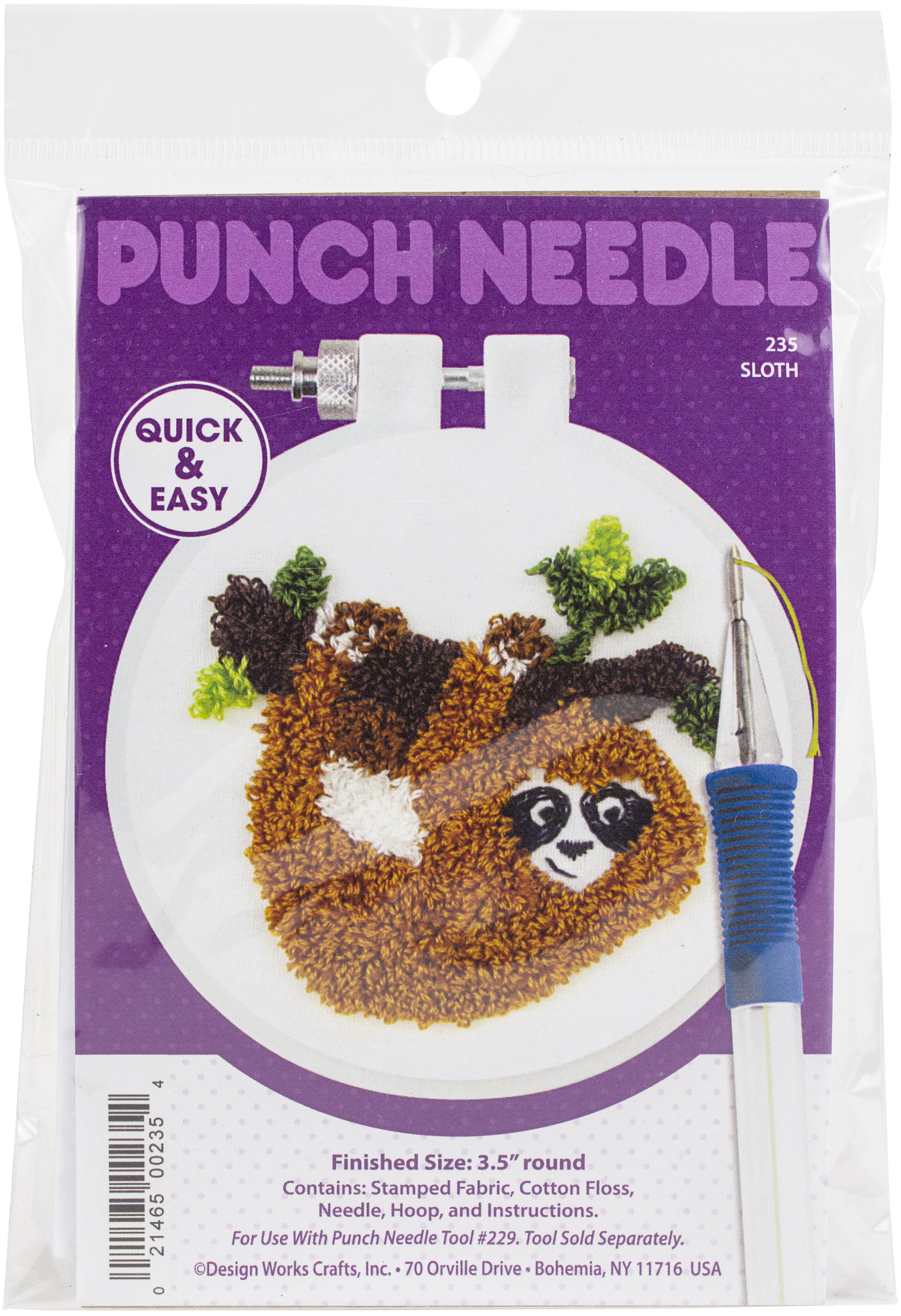 Needle Point Kit Sloth