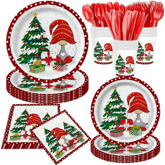 140Pcs, Christmas Party Supplies Tableware Set Snowman Plates and Napkins Christmas Party Decorations Winter Birthday Decor Snowman Paper Plates, Serves for 20 Guests