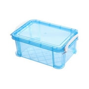 HeroNeo Transparent Index Card Holder Removable Snap-tight Lid Notecard Collection Box Flash Cards Organizer for Office School