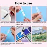 50Pcs Assorted Watercolor Paints Set, TSV Travel Watercolor Kit with Water Brushes & Mixing Palette