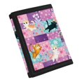 thumbnail image 2 of CHAQLIN Geometric Cute Cat Children's Wallet, Polyester Tifold Coin Purses for Travel, Portable Lightweight Kids Trifold Wallet, 2 of 7