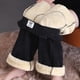 thumbnail image 2 of Pantalones anchos de mujer Pantalones cálidos con forro polar fresco y dulce de invierno Pantalones casuales rectos de lana de cordero para mujer, 2 of 5