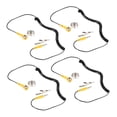 thumbnail image 2 of Uxcell Anti-Static ESD Grounding Cable Coiled Cord, with Clip Claw PU Grounding Wire 4pcs, 2 of 5
