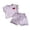 j-Purple88, variant on LIIPEE Girls Outfit Sets Casual Summer Striped Printed Short Sleeve Crew Neck Bow Decoration T Shirt Elastic Waist Shorts 2 Piece Set Kids Comfortable Breathable Cute Clothing,Purple,8-9 Years