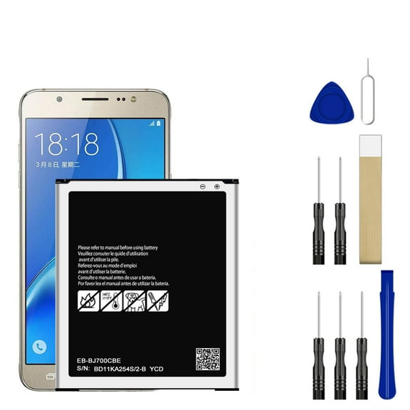 Replacement Battery EB-BJ700CBE EB-BJ700BBC EB-BJ700BBU For T-Mobile Samsung Galaxy J7 J700T SM-J700T Tool