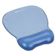 Innovera Mouse Pad with Gel Wrist Rest, 8.25 x 9.62, Blue, Each