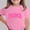 Pink, variant on Babcutegg Printed Short Sleeve Round Neck Casual T-Shirt for Kids – Versatile Everyday Top with Festive Design, Ideal for Mother’s Day and Daily Wear Yellow Size 12-13