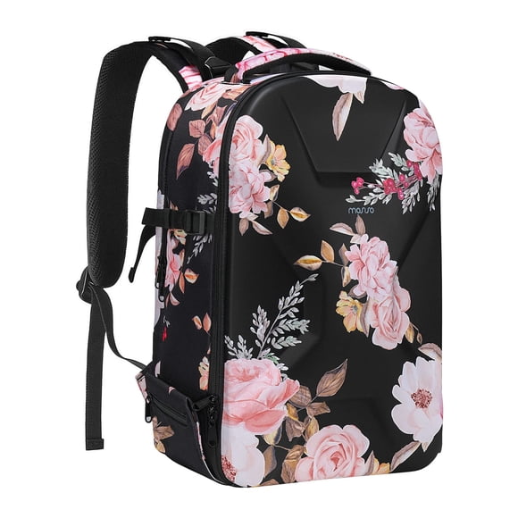 MOSISO Sac à Dos pour Appareil Photo, Sac pour Appareil Photo DSLR/SLR/Mirrorless, Étui Rigide Étanche en Pivoine avec Support pour Trépied et Compartiment pour Ordinateur Portable Compatible