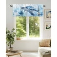 thumbnail image 6 of Blue Coastal Valances for Windows Sea Turtle Starfish Coral Ocean Summer Valance Rod Pocket Light Filtering Short Window Treatments Curtains for Kitchen Bathroom Living Room Bedroom, 42 x 12 Inch, 6 of 7
