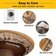 thumbnail image 3 of Elastic Fitted Round Tablecloth, Texas Star Vintage Waterproof Stretch Table Cover for 55"-60" Tables, Berry Yellow Brown Wooden Washable Outdoor Tablecloths for Patio, Picnic, Camping, 3 of 9