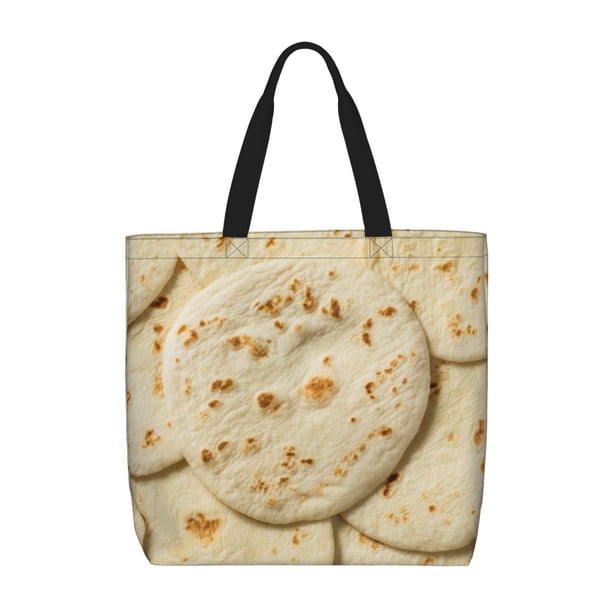 Easygdp Taco Tortillas Bolsa Tote para Mujer, Bolso de Hombro para Trabajo, Playa, Viajes, Compras y Supermercado