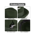 thumbnail image 5 of Gustave Felt Fedora Trilby Hat for Men Women Short Brim Vintage Jazz Panama Church Dress Hat with Feather Band - Green, 5 of 7