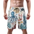 thumbnail image 1 of NICKSUN Men's Swim Trunks, Cute Print Quick Dry Summer Board Beach Shorts with Mesh Lining and Pockets, 1 of 6