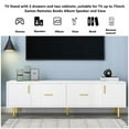 thumbnail image 3 of Juiluna Modern TV Stand for TVs Up To 75 Inches Cabinet with 5 Champagne Legs Entertainment Center for Living Room Bedroom, 3 of 9