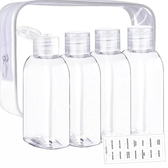 100ml Travel Bottles Set TSA Approved Leak Proof Toiletries Tubes