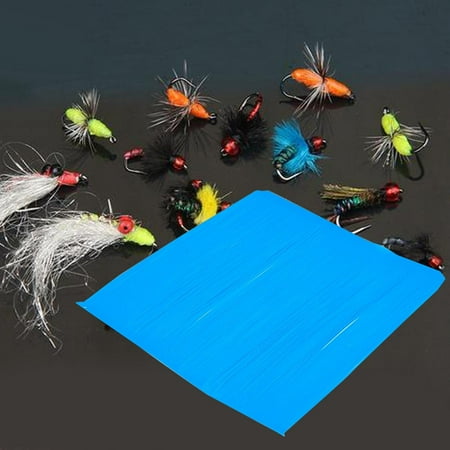 koolsoo Silicone Rubber Legs Silicone Skirts Accessories Supplies Lightweight Portable Comfortable Lifelike Lure Making Glow Fly Legs blue
