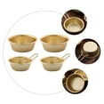 thumbnail image 6 of LABSERRON 4Pcs Rice Bowls Golden Aluminum Traditional Design Bowls Restaurant Use, 6 of 7