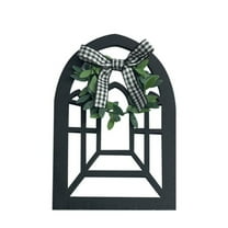 Vintage Farmhouse Wall Decor Rustic Wooden Window Frame Ladder Ornament for Warm & Retro Home Aesthetic | Perfect for Drying Herbs, Hanging Photos, and Blankets