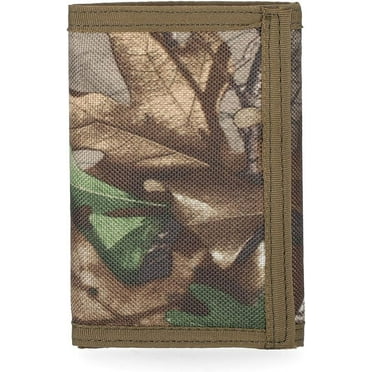 Realtree mens Nylon Trifold Wallet, Camo, One Size US