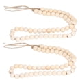 thumbnail image 4 of Wood Bead Garland 2 Pcs Wood Beads Nordic Wall Hanging Wooden Bead Decoration Home Wooden Bead String, 4 of 8