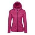 thumbnail image 6 of Little Donkey Andy Women's Lightweight Hooded Softshell Jacket for Running Travel Hiking, Windproof, Water Repellent Rose Size S, 6 of 7