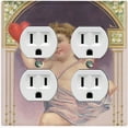 thumbnail image 1 of Metal Light Switch Plate Outlet Cover Romantic Angel Cupid Heaven Archway AGL005, 1 of 13