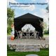 thumbnail image 3 of Gazebo Plegable 3x3m para Jardín y Mercado - 4 Paredes Laterales Impermeables con Protección Solar UPF 50+ - Altura Ajustable y Montaje Fácil, 3 of 7