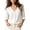 White, variant on Blouses for Women V Neck Rolled Sleeve Casual Loose Fit Crinkled Button Down Tunics for Spring Summer