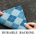 thumbnail image 6 of Blue White Checkerboard Checkered Pattern Door Rugs,Washable Non Slip Door Mats Indoor,Decorative Door Mats,Entry Mat Indoor for Entrance,Bedroom,Kitchen,Bathroom,16"x47", 6 of 6
