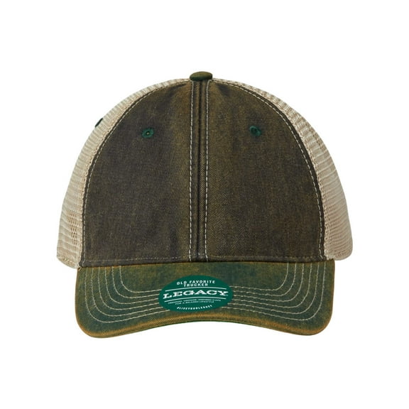 LEGACY - Old Favorite Trucker Cap - OFA - Black/ Green/ Khaki - Size: Adjustable