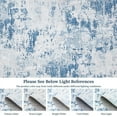 thumbnail image 6 of GAOMON 9'x12' Machine Washable Modern Abstract Area Rug, Non-Slip Low Pile Distressed Entryway Rug for Living Room, Bedroom, Dining Room, and Office, Blue, 6 of 7
