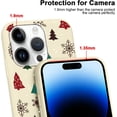 thumbnail image 3 of Christmas Beige Print Phone Case for iPhone 11 Pro Max 6.5", with Aesthetics Pattern Design Soft TPU Silicone Xmas Cases, Shockproof Bumper Protector Camera Girls Women Cover, Tree J, 3 of 6