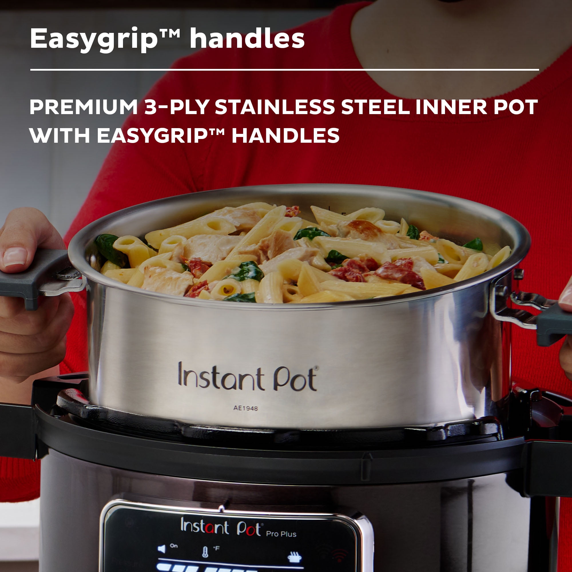 Instant Pot Pro 10-in-1 Slow / Pressure Cooker - Black 6 qt
