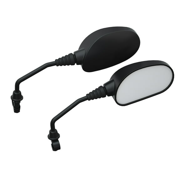Polaris Handlebar-Mounted Adjustable Mirrors in Black, 2 Pack