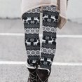 thumbnail image 2 of Ugly Christmas Leggings for Women Santa/Deer/Tree Print Stretchy Soft Holiday Ankle Length Pants Slim Workout Tights Black,XL, 2 of 3