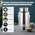 thumbnail image 2 of 20L Stainless Steel Beverage Dispenser - Round 5.28 Gallon Milk Can with Sealed Lid for Beverages and Storage, 2 of 10