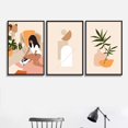 thumbnail image 2 of IDEA4WALL 3 Piece Framed Canvas Wall Art for Living Room, Bedroom Mattis and Brutalist Canvas Prints for Modern Home Decoration Ready to Hang, 2 of 5