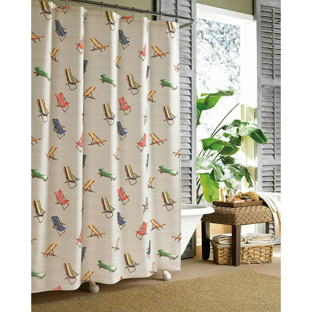 Tommy Bahama Beach Chairs Shower, Tommy Bahama Shower Curtain Rings