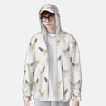 thumbnail image 2 of Gukieu Funny Chicken Print Sun Protection Hoodies for Men and Women, Zippered Long-sleeved Quick-drying UV Protection Shirts, Suitable for Sports, Swimming, Fishing-Medium, 2 of 7