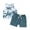 Blue, variant on Suealasg Toddler Boy Summer Clothes Set 6M 1T 2T 3T Kids Sleeveless Tropical Tree Print Tank Tops and Solid Color Shorts Sets 2Pcs Beach Causal Clothing for Baby Boys