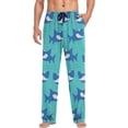 thumbnail image 3 of GZHJMY Shark Pajama Pants for Men, Lounge Pants Lightweight Men Pajama Bottoms with Drawstring Pockets, Christmas New Year Birthday Gifts, X-Large, 3 of 6