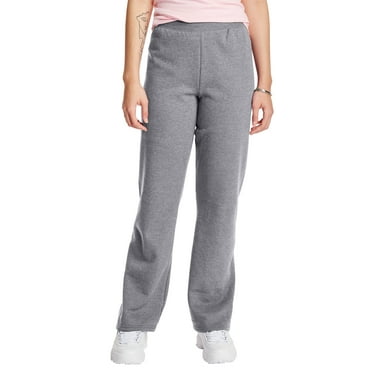 Hanes Women's EcoSmart Fleece Sweatpants with Open Bottom Legs, 30.5" Inseam, Sizes S-2XL