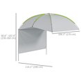 thumbnail image 3 of Outsunny Portable Rooftop Car Awning with Side Wall and Carry Bag, 3 of 10